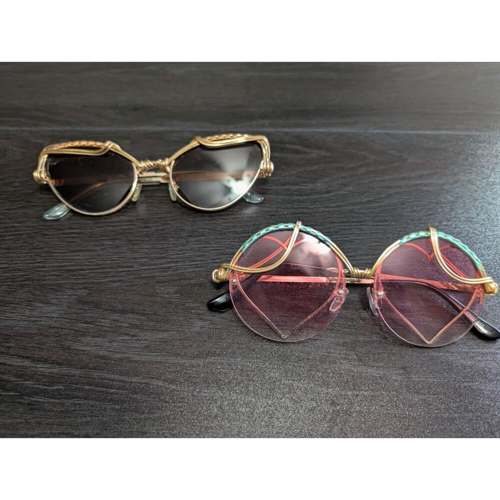Bundle Spun glasses Artisan Wire Wrapped Sunglasses Festival Rave